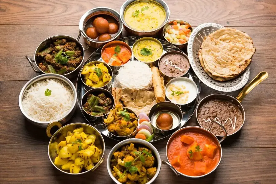 veg-non veg thali