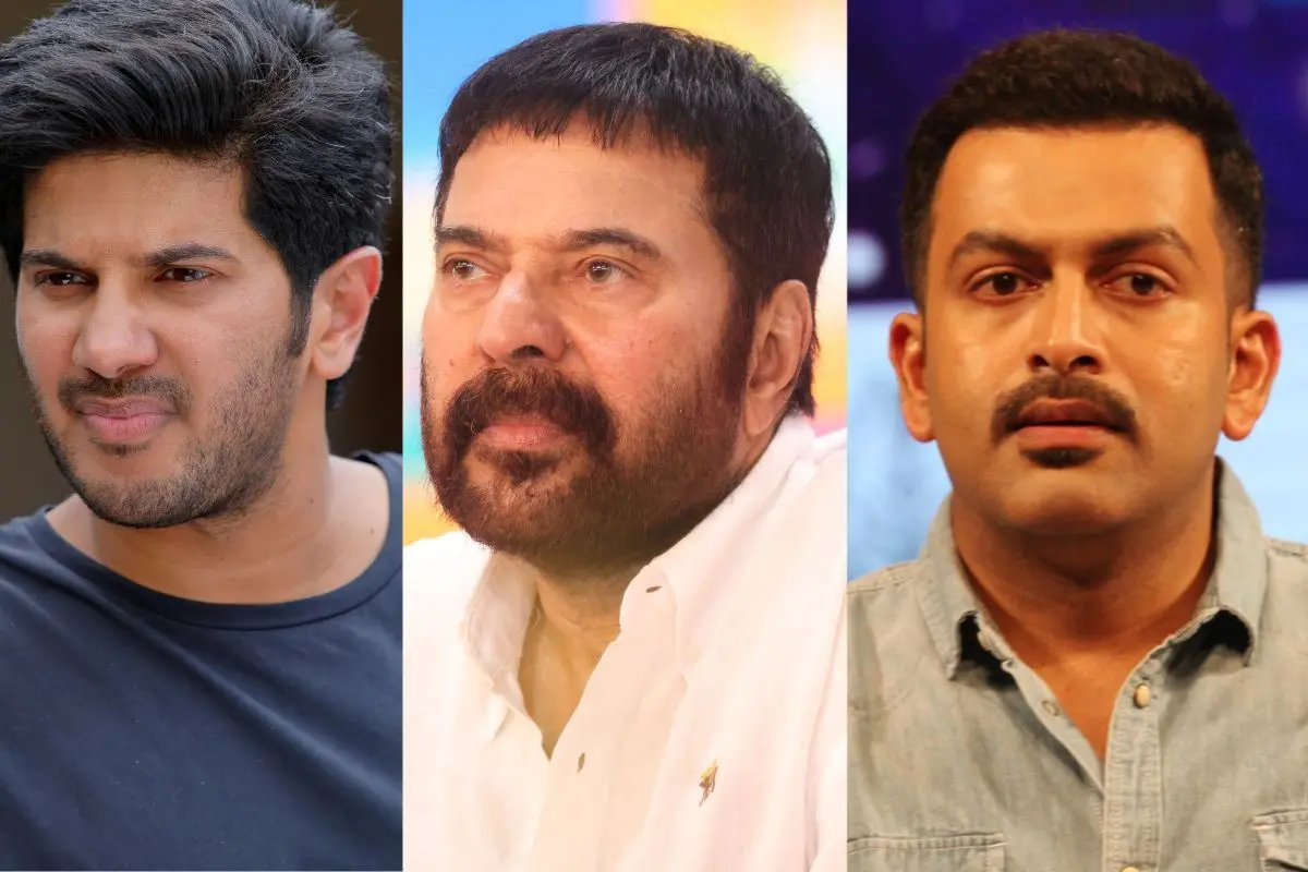 Dulquer Salmaan, Mammootty and Prithviraj Sukumaran | Photos: Mathrubhumi