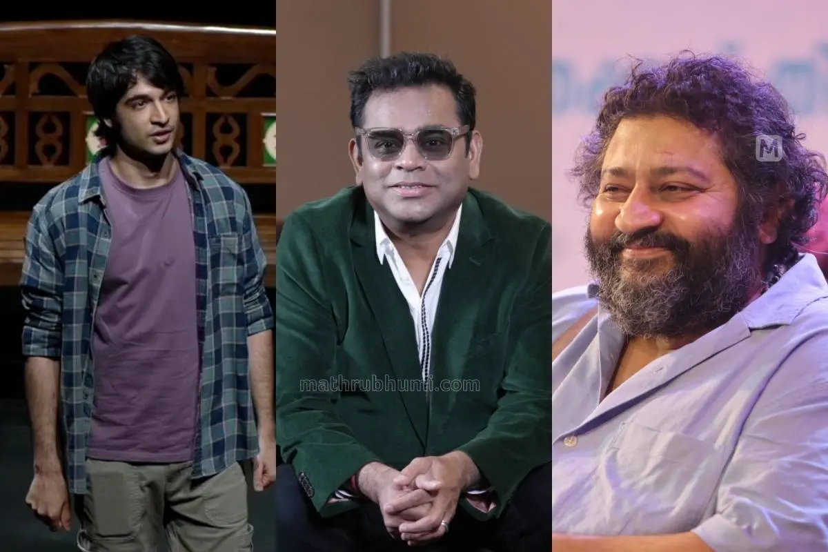 വീര് ഹിരാനി, എ.ആര്. റഹ്മാൻ, ലിജോ ജോസ് പെല്ലിശ്ശേരി | Photo: X/ Nishant Bhusee, Mathrubhumi