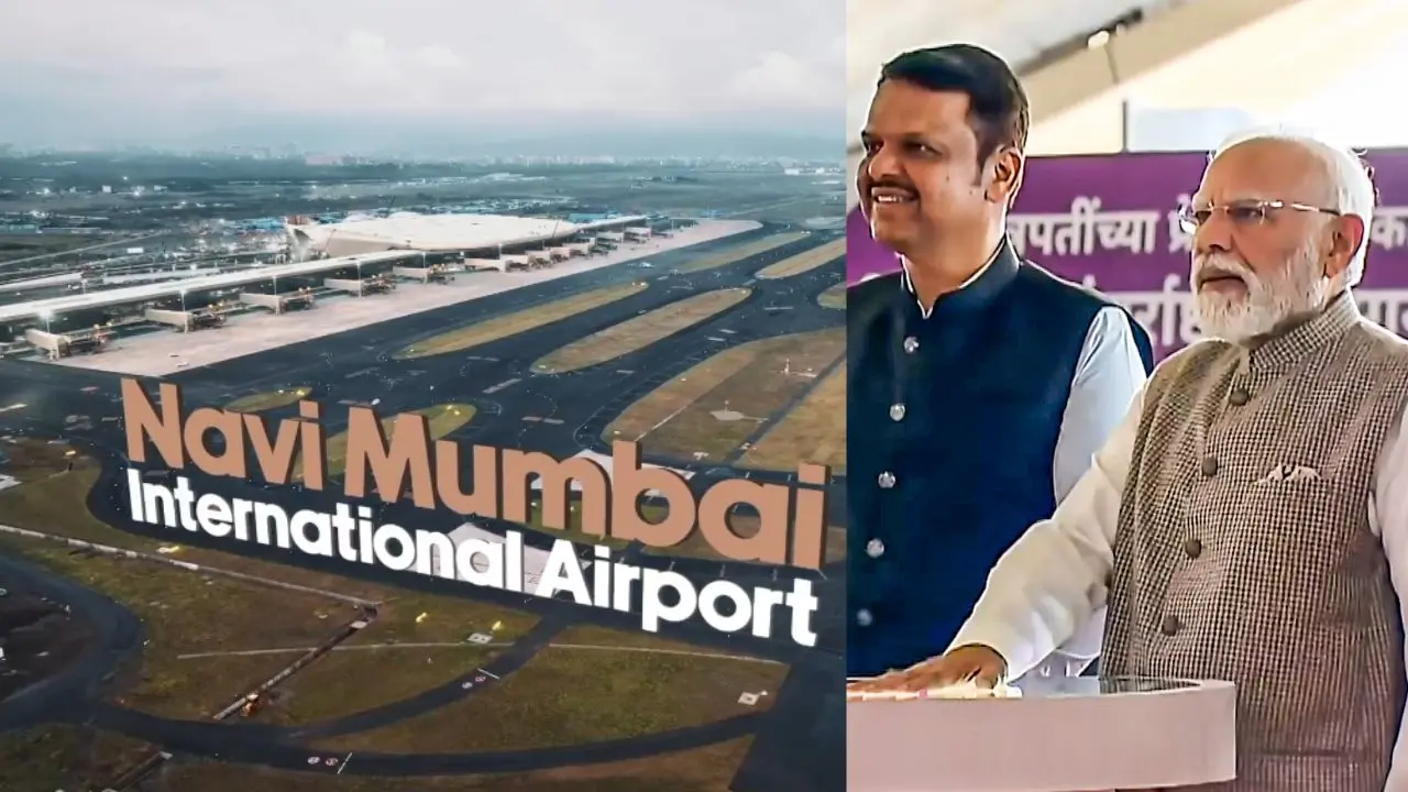 നവി മുംബൈ അന്താരാഷ്ട്ര വിമാനത്താവളം | Photo: @narendramodi x video