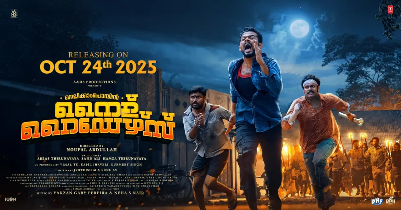 'നെല്ലിക്കാംപൊയിൽ നൈറ്റ് റൈഡേഴ്സ്' സിനിമയുടെ പോസ്റ്റർ | ഫോട്ടോ: അറേഞ്ച്ഡ്