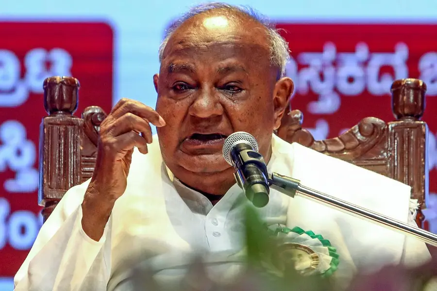 Former prime minister H.D. Deve Gowda