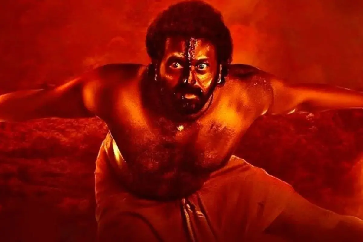 Rishab Shetty in a powerful still from Kantara Chapter 1, embodying the fierce spirit of the forest deity in a scene that captures the film's raw mysticism and cultural depth. Photo: X