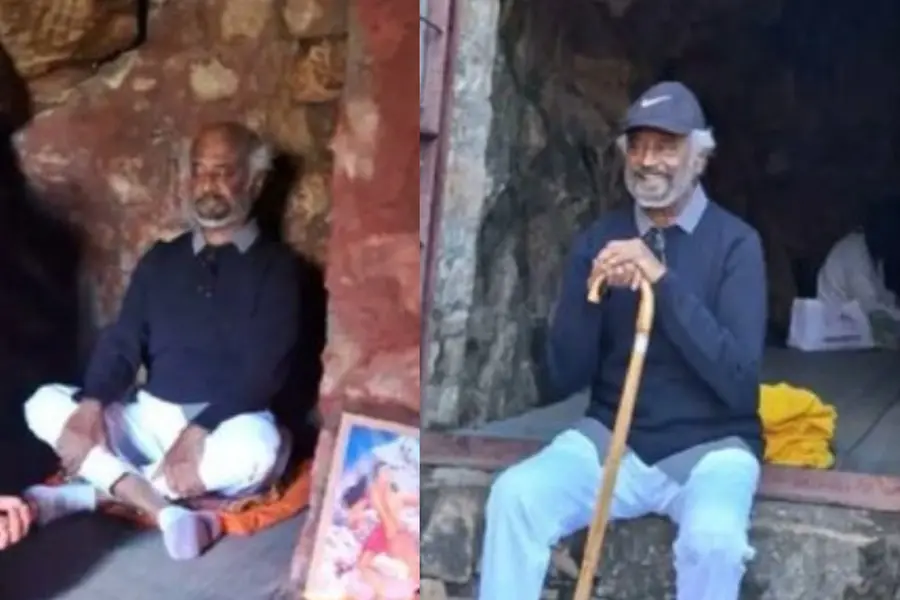 ഹിമാലയത്തിലെ ഗുഹയിൽ രജനികാന്തിന്റെ ധ്യാനം, ആരാധകർക്കൊപ്പം സെൽഫി, ദൃശ്യങ്ങൾ വൈറൽ