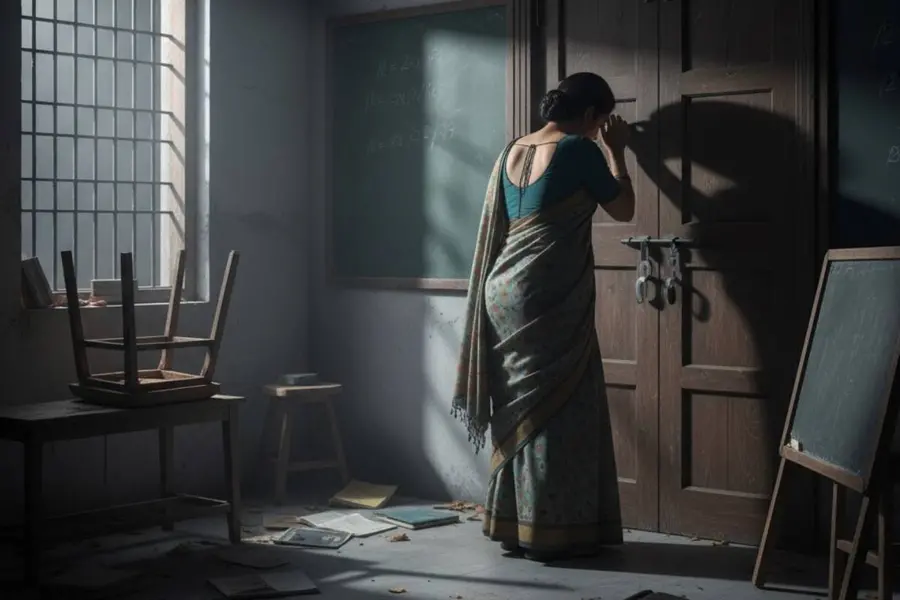 teacher locked up room