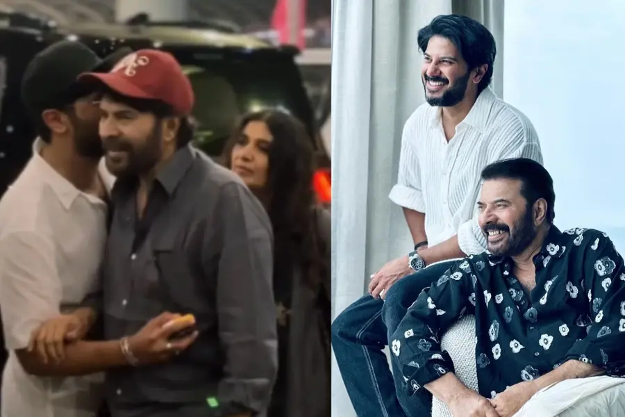 Mammootty returns after recovery,: Dulquer’s airport farewell melts the internet | WATCH