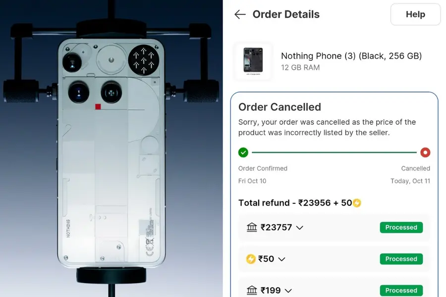 Nothing Phone (3) Flipkart scam
