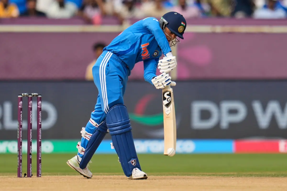 India's Smriti Mandhana plays a shot during the ICC Women's Cricket World Cup match between India and Australia at ACA-VDCA Cricket Stadium in Visakhapatnam, India. | Photo: AP