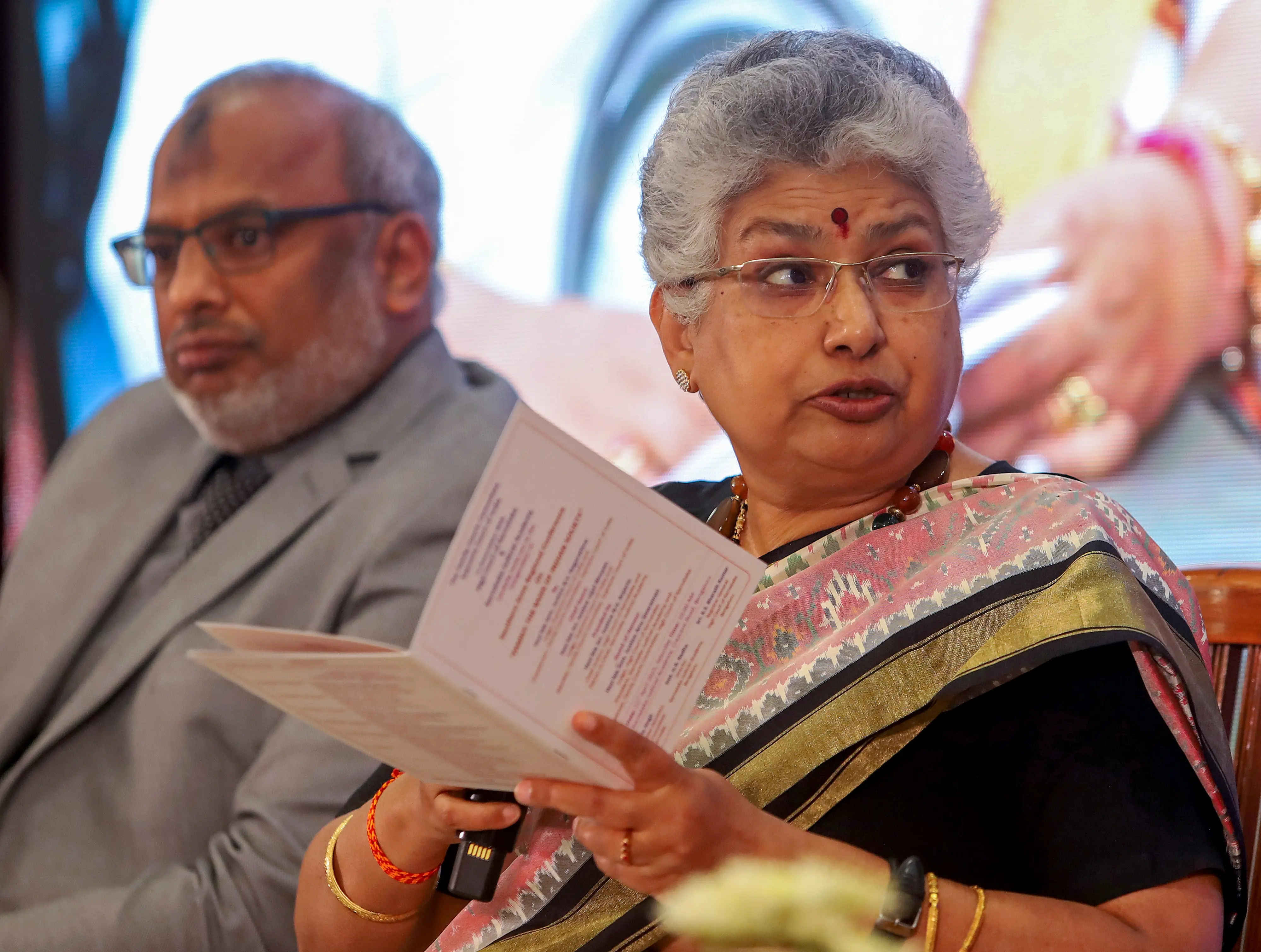 Supreme Court Judge Justice BV Nagarathna with Madras High Court's Justice Abdul Quddhose during a southern zone regional conference on 'Family: The Basis of Indian Society', in Bengaluru. | Photo: PTI