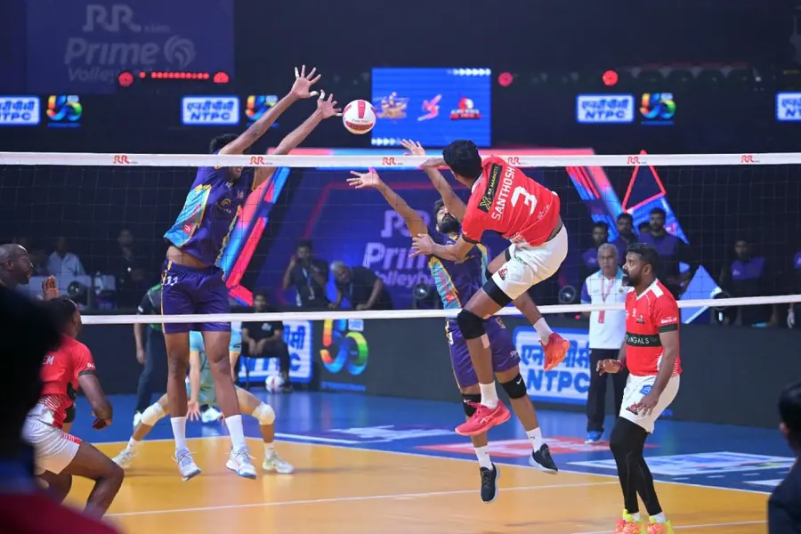 പ്രൈം വോളിബോള്‍ ലീഗ്: കാലിക്കറ്റ് ഹീറോസിനെതിരെ ആധികാരിക ജയവുമായി ഡല്‍ഹി തൂഫാന്‍സ്