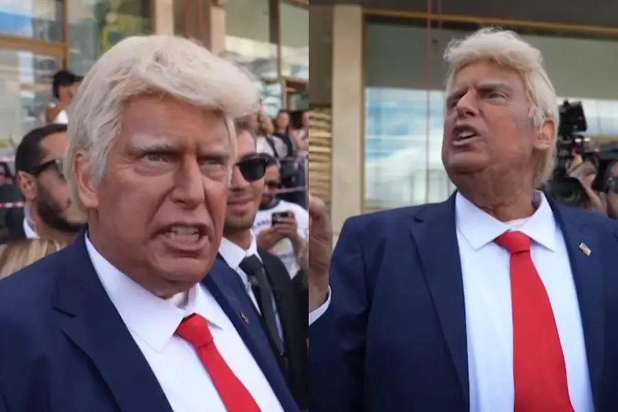 ‘I made it happen’: Trump lookalike steals show with mimicry as Israelis celebrate hostage release | WATCH