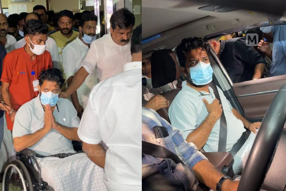 ചികിത്സയ്ക്കൊടുവില് ആശുപത്രി വിടുന്ന ഷാഫി പറമ്പില് എംപി