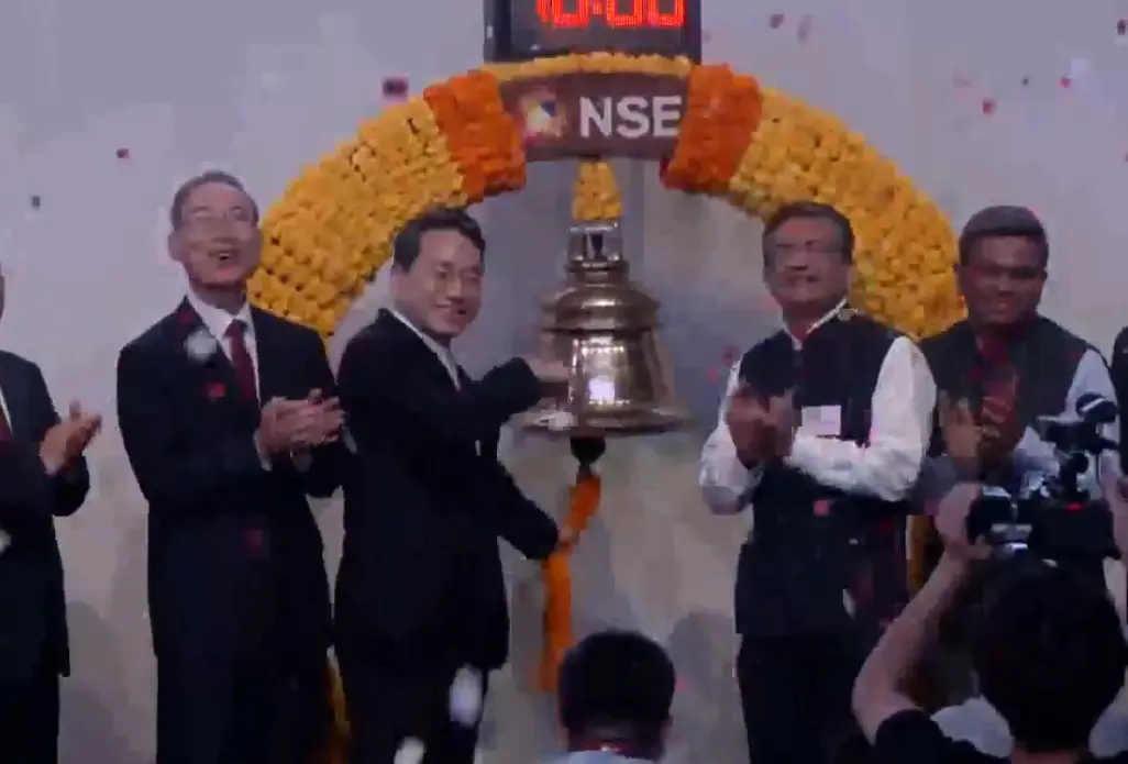 LG Electronics gets listed on the National Stock Exchange (NSE)