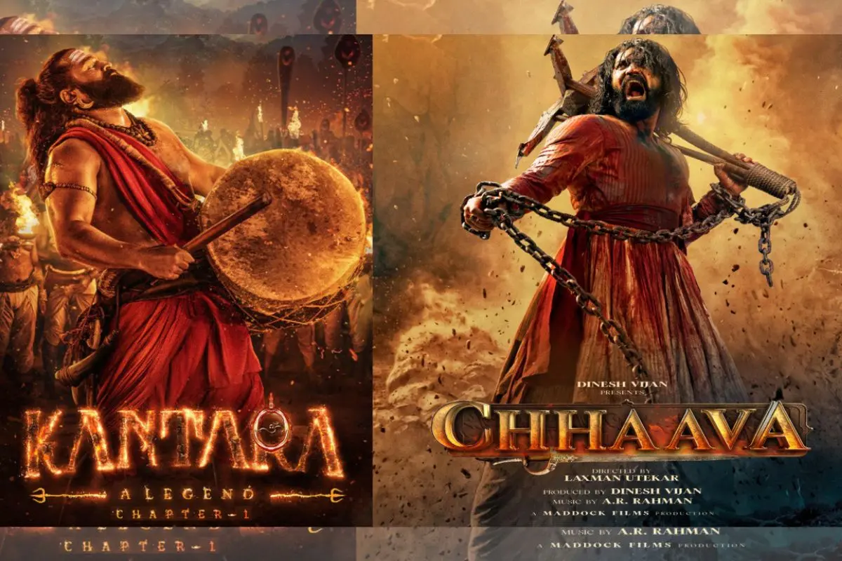 Posters of 'Kantara Chapter 1', 'Chhaava'. | Source: Instagram
