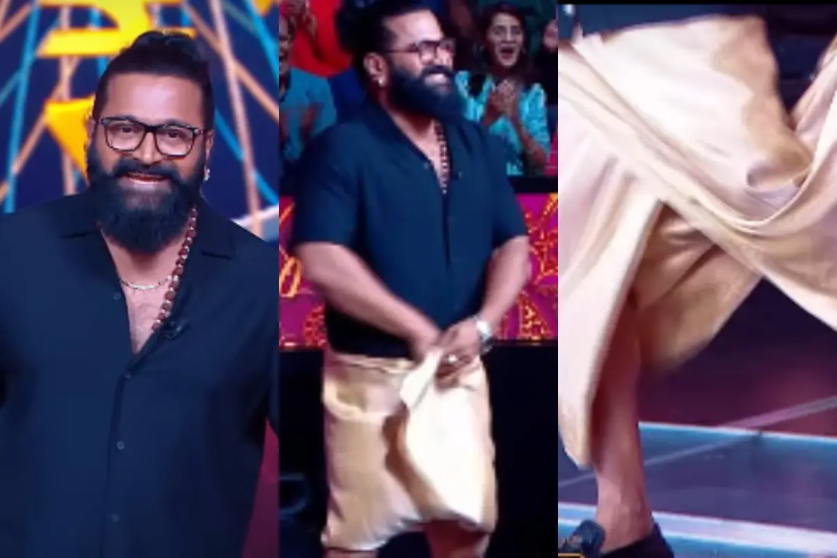 'കോൻ ബനേഗ ക്രോര്പതി'യില് ഋഷഭ് ഷെട്ടി മോഹൻലാലിനെ അനുകരിച്ചപ്പോൾ | Photo: Instagram/ Sony Entertainment Television
