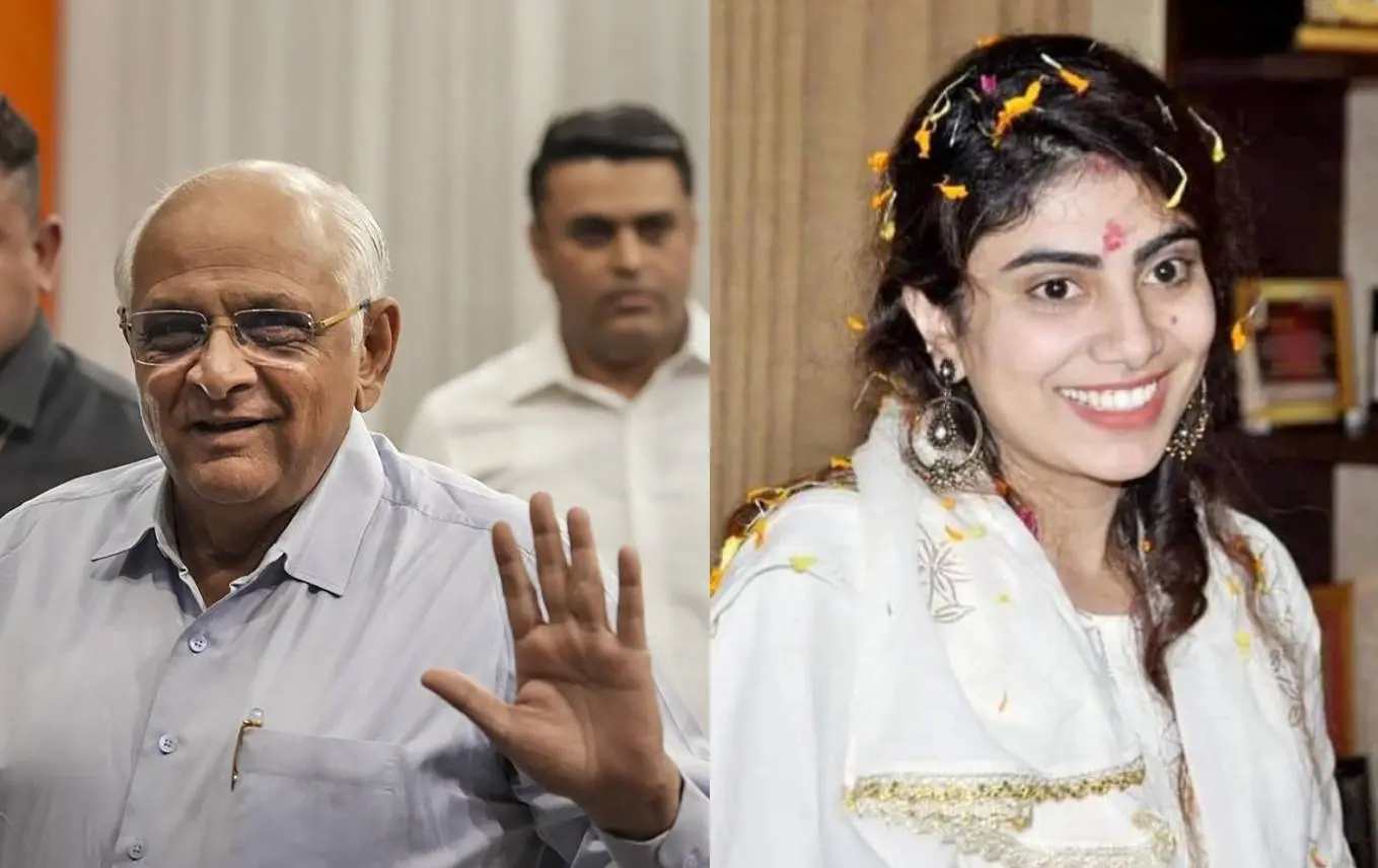 Bhupendra Patel, Rivaba Jadeja. Photo: PTI, Instagram