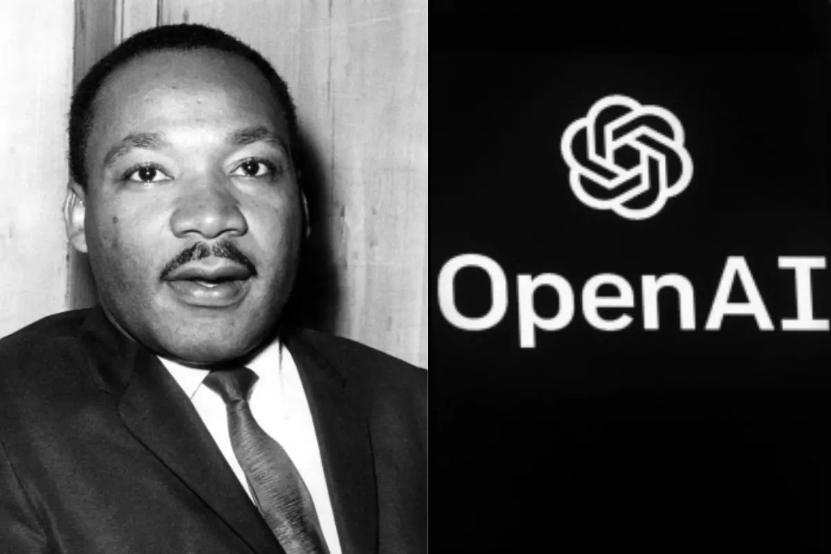 Martin Luther King Jr., OpenAI logo | Photo: AFP, AP