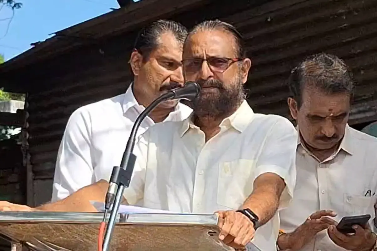 Music director Ouseppachan at BJP event