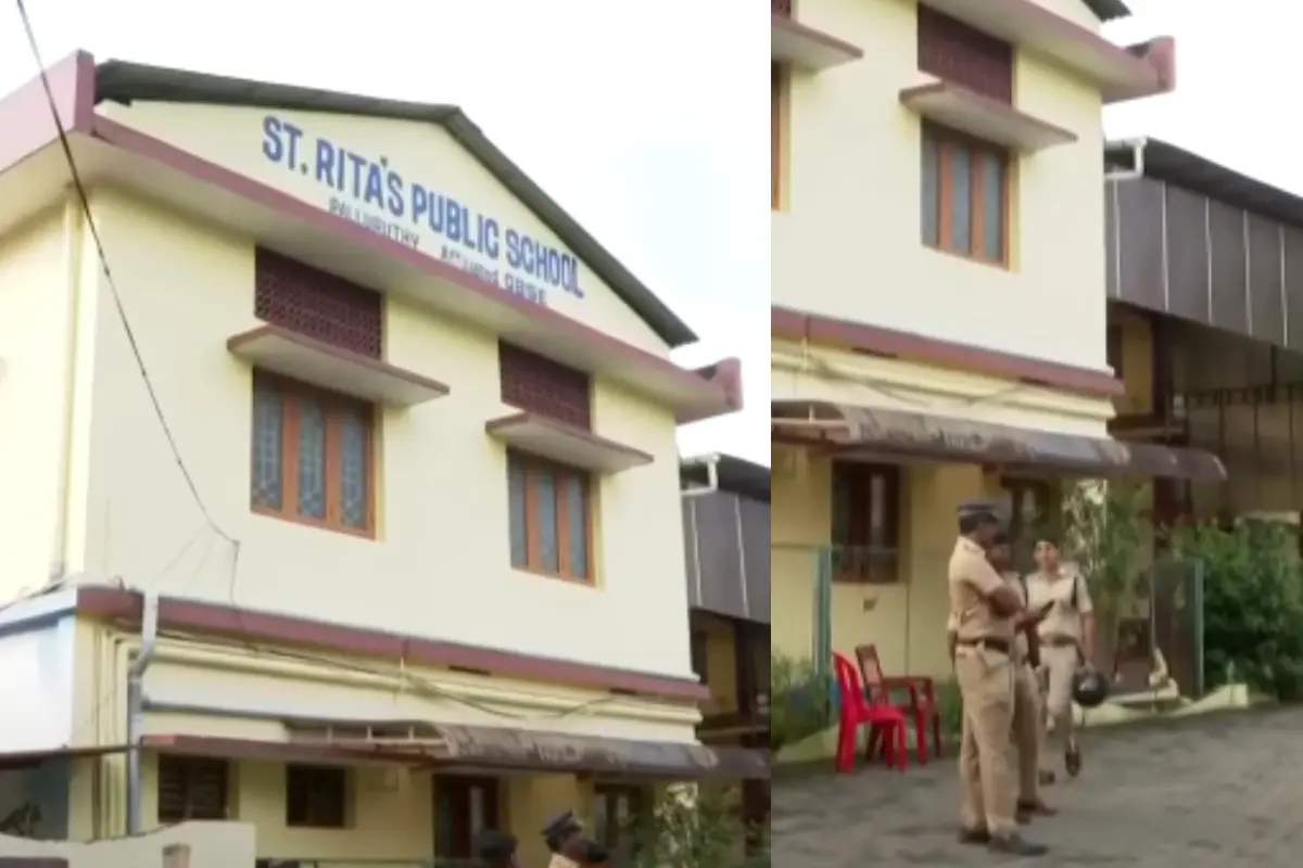 പള്ളുരുത്തി സെന്റ് റീത്താസ് പബ്ലിക് സ്കൂൾ | Photo: Screengrab/Mathrubhumi News