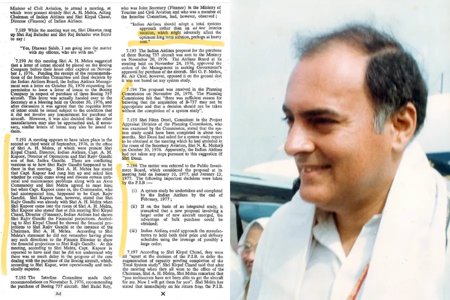Document shared by BJP MP Nishikant Dubey, Rajiv Gandhi