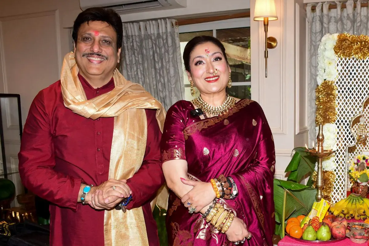 Bollywood actor Govinda with wife Sunita Ahuja (File photo: PTI)