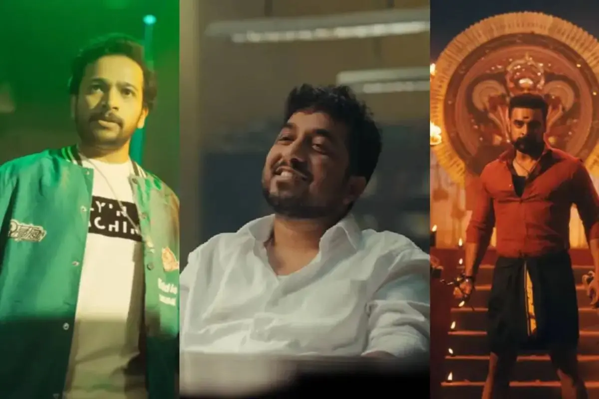 From (L) Basil Joseph, Vineeth Sreenivasan and Tovino Thomas. | Screengrab/YouTube