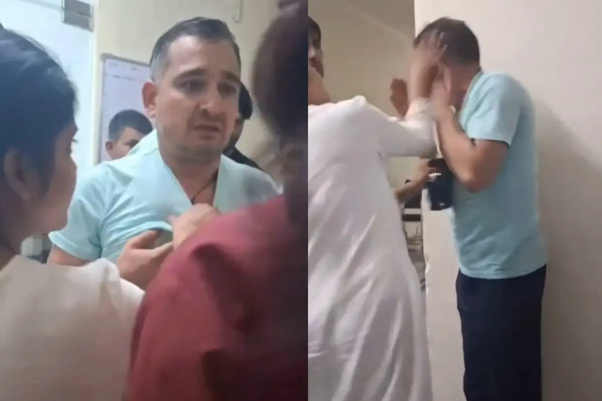 The video showing a nurse slapping the accused for allegedly misbehaving to the hospital staff