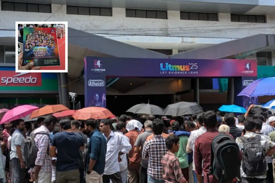 thousands evacuated from Kochi`s Litmus atheist meet