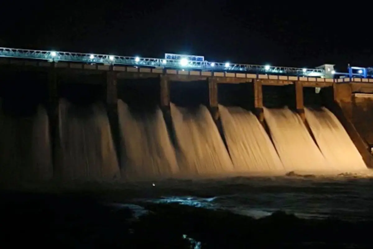File Photo | excess water discharges from Vagai Dam leading to a rise in water level of Vaigai River