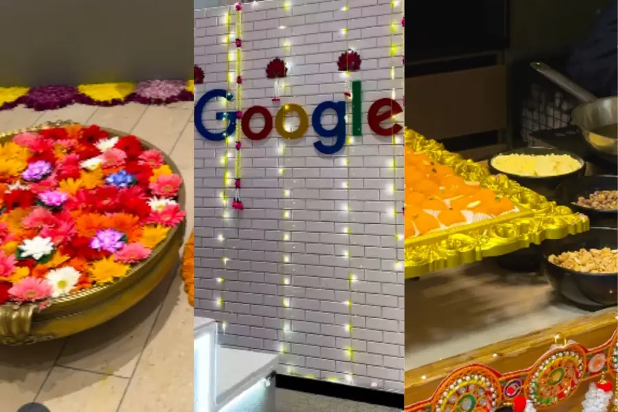 Google’s Hyderabad office lights up for Diwali with vibrant celebrations | WATCH