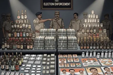 Bihar elections: Authorities confiscate Rs 64 crore in cash, liquor, and narcotics