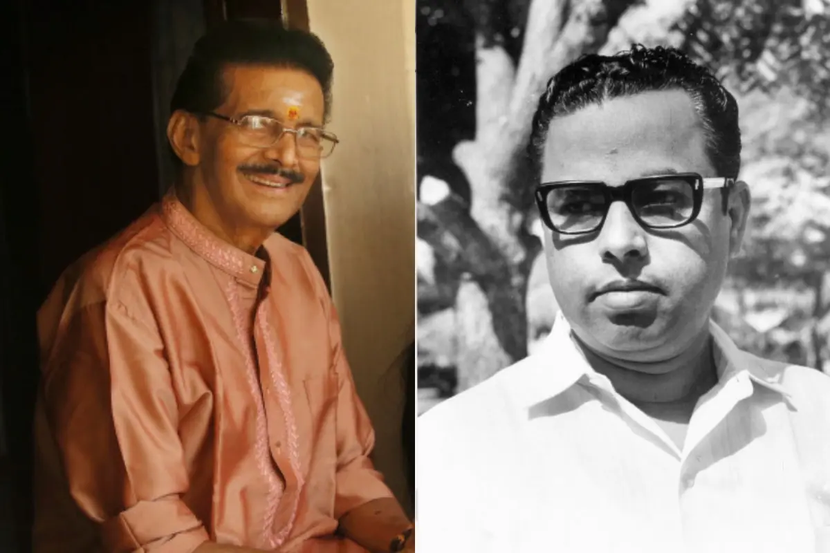പാലാ സി.കെ. രാമചന്ദ്രൻ, വയലാര് രാമവര്മ്മ | ഫോട്ടോ: മാതൃഭൂമി
