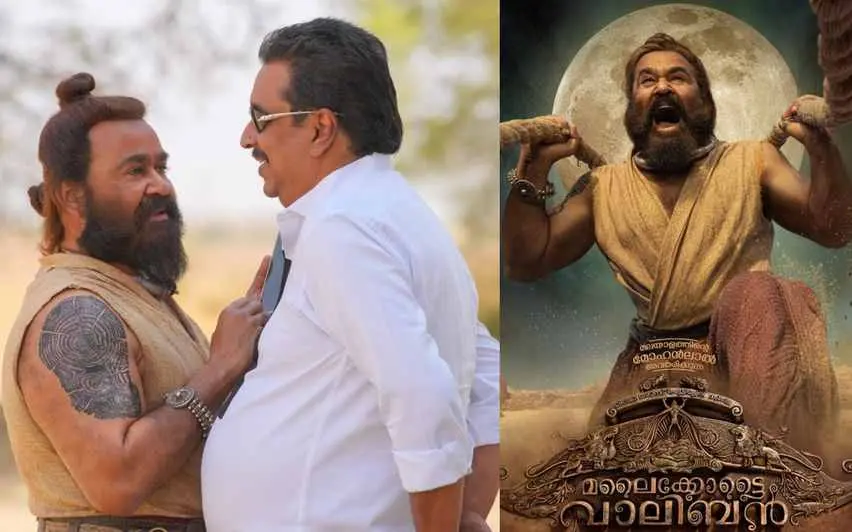 മോഹൻലാലും ഷിബു ബേബി ജോണും, മലെെക്കോട്ടെെ വാലിബൻ പോസ്റ്റർ | PHOTO : FACEBOOK/ SHIBU BABY JOHN, MOHANLAL
