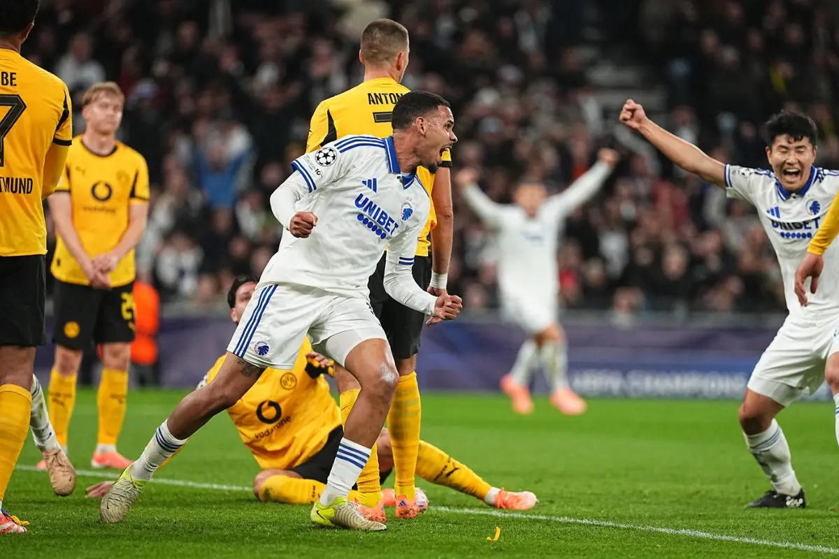 Dortmund led through Nmecha's 20th-minute strike before a 33rd-minute own goal brought Copenhagen level on a thrilling European night in Denmark. | Photo: X/F.C.København