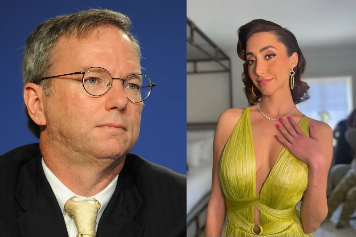 Former CEO of Google Eric Schmidt and his ex-girlfriend Michelle Ritter. | Photo: Facebook