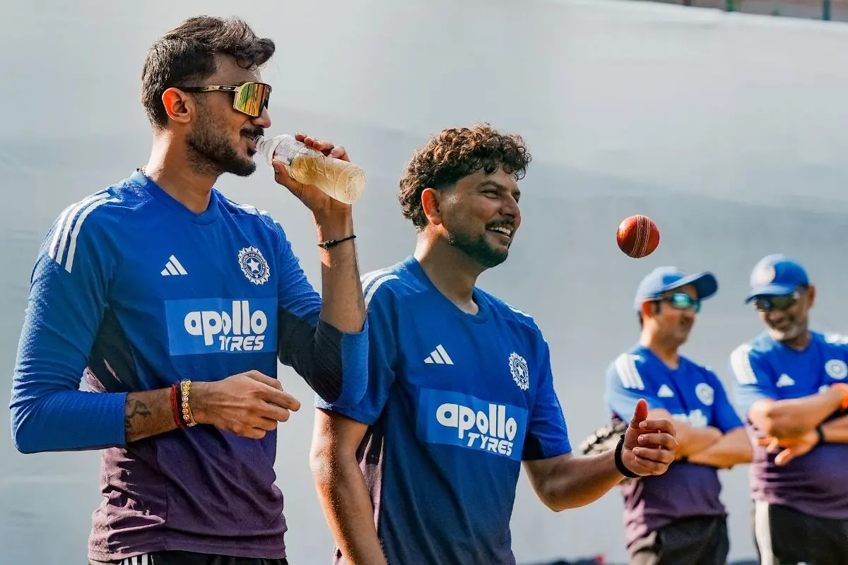 From (L) Axar Patel and Kuldeep Yadav | Photo: PTI