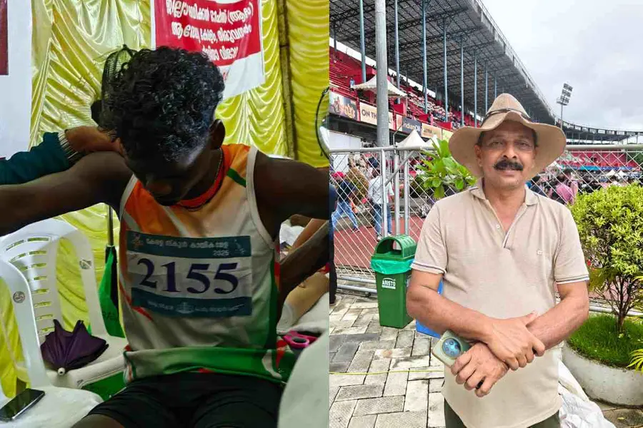 മിധീഷിന്റെ വെള്ളിക്ക് ഫാം നടത്തിയും കൃഷിചെയ്തും ഗിരീഷ് നെയ്തുകൂട്ടിയ സ്വപ്നങ്ങളുടെ തിളക്കം