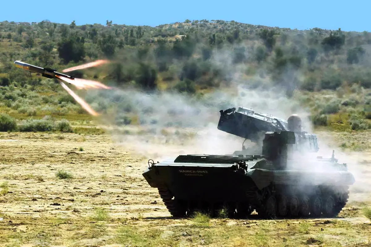 File photo of the Nag missile being fired off NAMICA