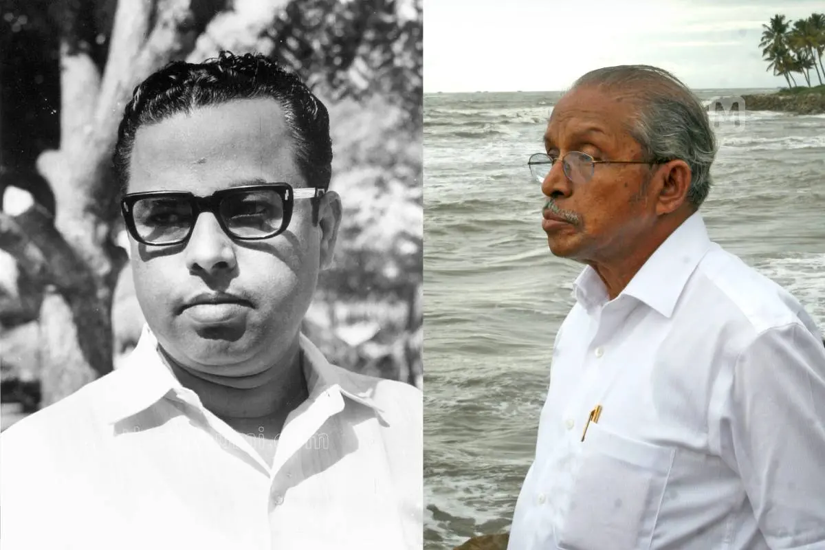 വയലാർ രാമവർമ, ഒഎൻവി കുറുപ്പ് | ഫോട്ടോ: പി. ഡേവിഡ്, പി.പി. ബിനോജ് \ മാതൃഭൂമി