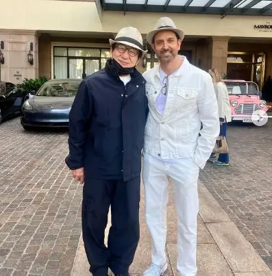 Hrithik Roshan with Jackie Chan | Instagram