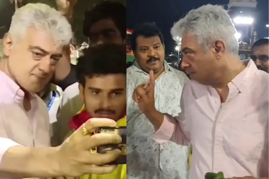 Fans shout ‘Thala’ at Tirupati temple; Ajith signals to calm down