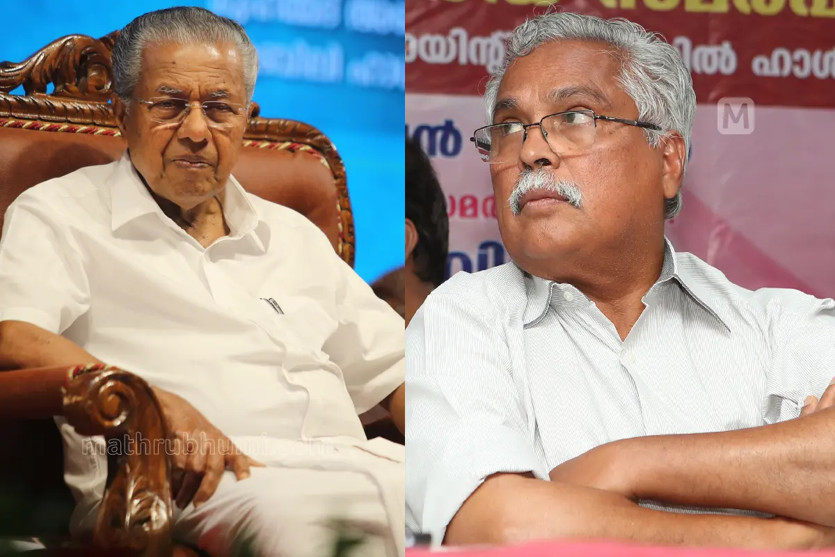 പിണറായി വിജയൻ, ബിനോയ് വിശ്വം | Photo: Mathrubhumi
