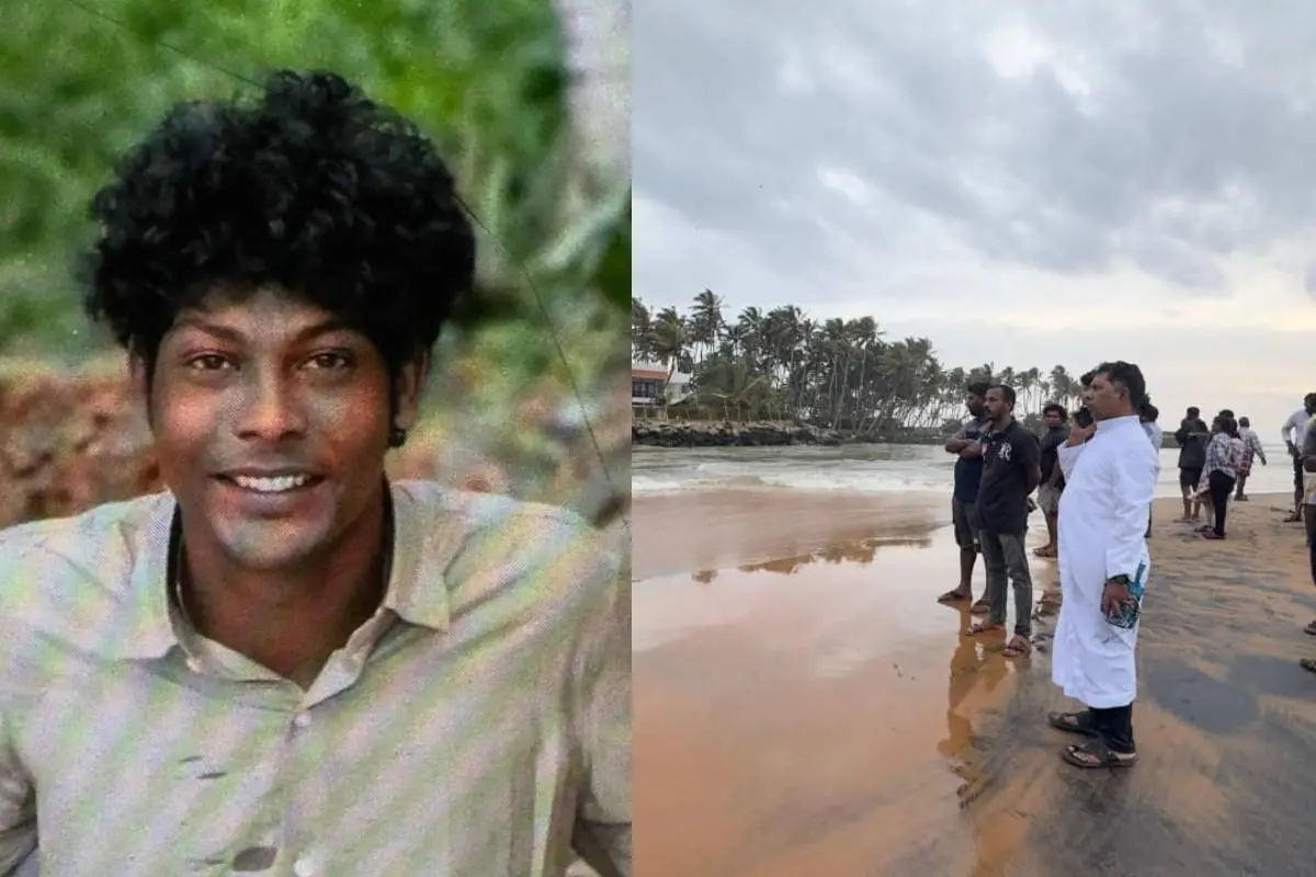 കാണാതായ ജോബ്, പൂന്തുറയിലെ പൊഴിയിൽപ്പെട്ട് യുവാവിനെ കാണാതായ സംഭവത്തിൽ ഇടവവികാരിയുൾപ്പെട്ട നാട്ടുകാർ അപകടസ്ഥലതെത്തിയപ്പോൾ