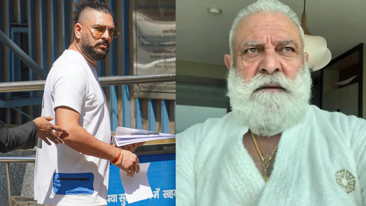 From (L) Yuvraj Singh, Yograj Singh | Photos: Agencies/X