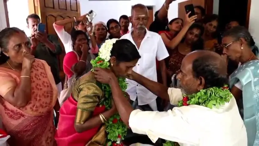 Scenes from the wedding ceremony