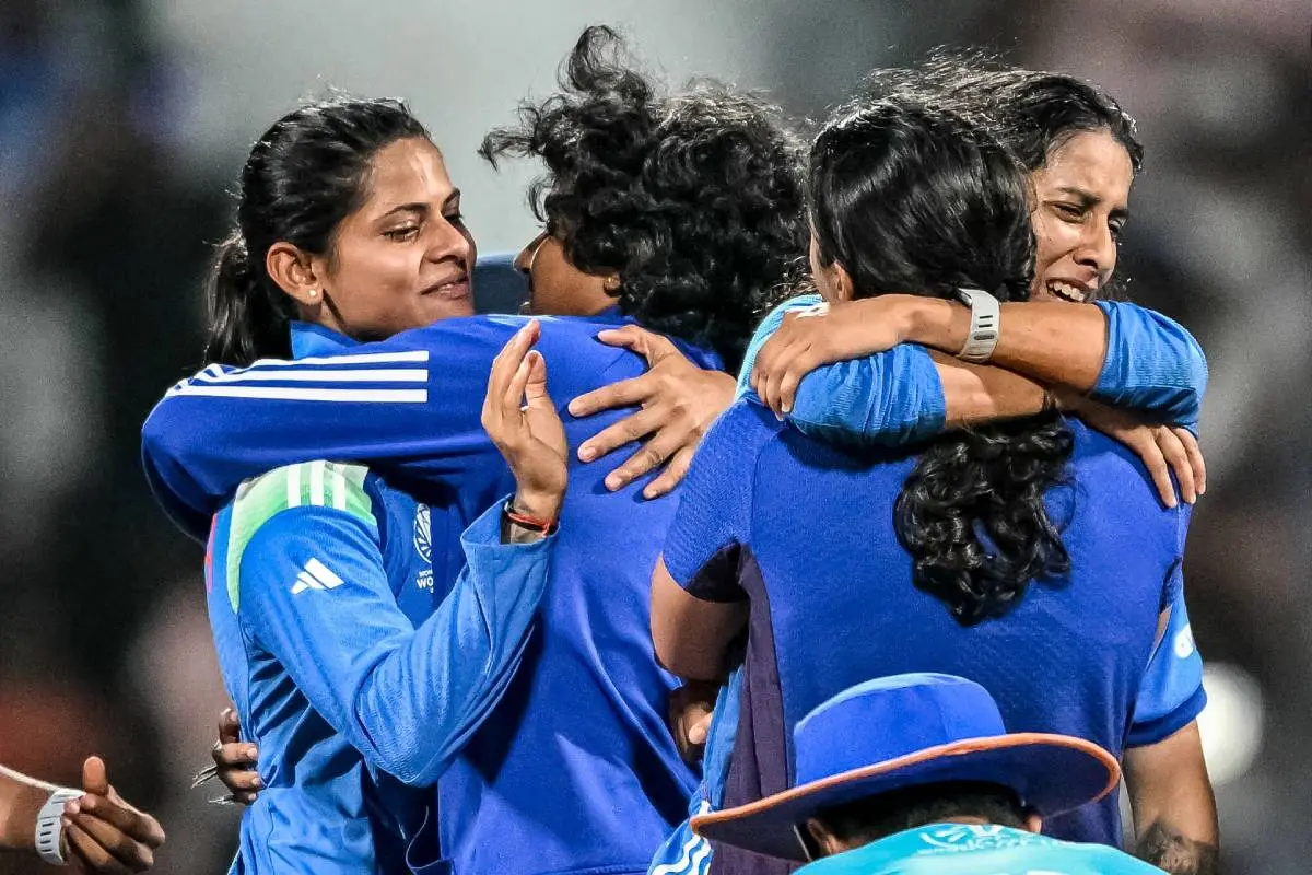 ഓസ്ട്രേിലിയയെ പരാജയപ്പെടുത്തിയ ഇന്ത്യൻ വനിതകളുടെ ആഹ്ളാദം | Photo - AFP