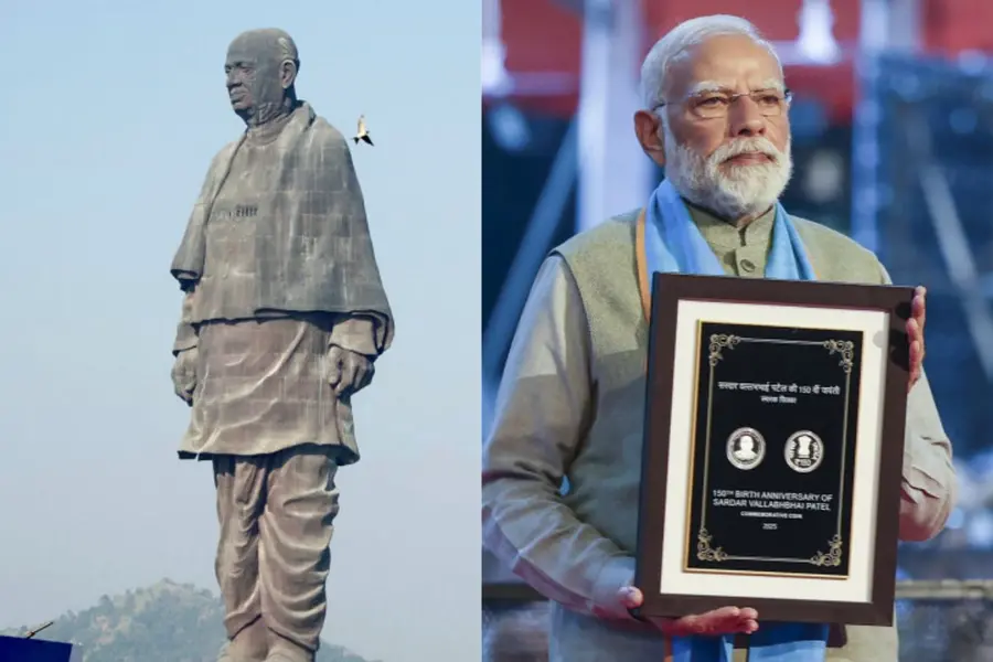 Statue of Unity, Commemorative Coin and Stamp on the150th Birth Anniversary of Sardar Vallabhbhai Patel