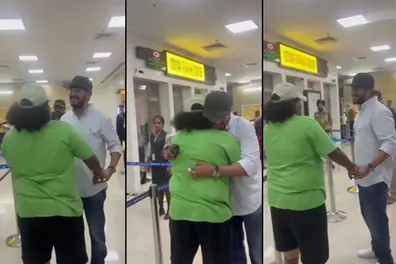 Dulquer Salmaan's warm airport hug with Yogi Babu is winning hearts | Watch viral video