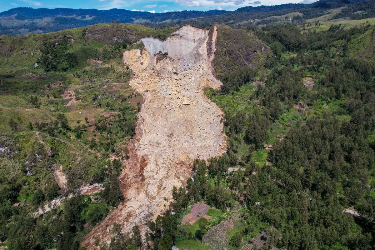 Landslide in the Highlands of Papua New Guinea on May 27, 2024 | File photo: AP