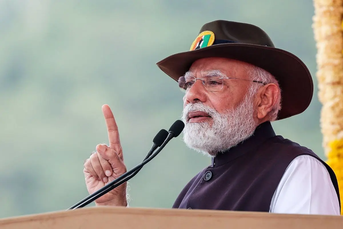 Prime Minister Narendra Modi speaks during the National Unity Day event | Photo: ANI